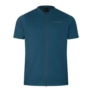 Endura ENDURA Loop Zipped MTB Fietsshirt Korte Mouwen Blauw Heren