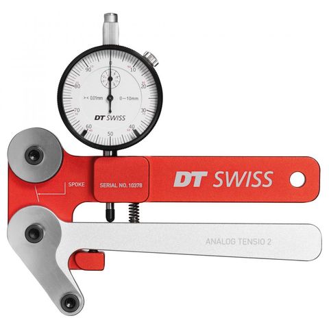DT Swiss DTSwiss DT Swiss Tensiometer Analog Einheitsgröße Rot/silber - präzise Speichenspannungsmessung