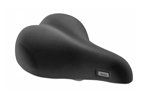 Selle royal Selle Royal Sky Astrale Gümüş Ray ve Yay Unisex Bisiklet Selesi Siyah Kelepçesiz