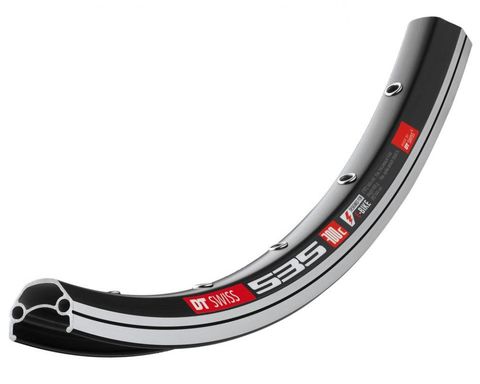 DT Swiss DTSwiss DT Swiss 535 28 Zoll 32 Loch Schwarz - E-Bike Felge mit Felgenbremse für maximale Stabilität