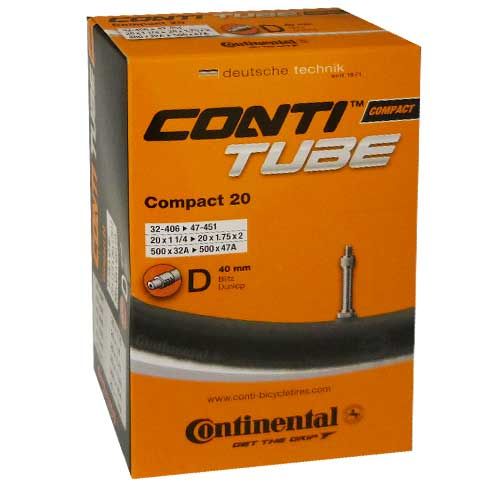 Continental Continental Compact 20 DV Schlauch - 40 mm - black - Größe 32-47/406-451
