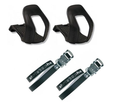 Zéfal Zefal Zéfal Pedalhaken Christophe S M Pedal Haken Retro Pedalriemen Paar 516 schwarz 370mm Leder Riemen