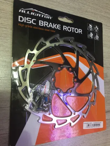 Alligator Alligator Disk Fren Rotoru Siyah 6 Vidalı 160mm / Bisiklet