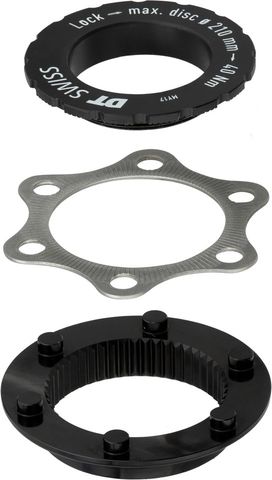 DT Swiss DT Swiss Bremsscheibenadapter Center Lock auf 6-Loch für MTB schwarz Disc Center Lock