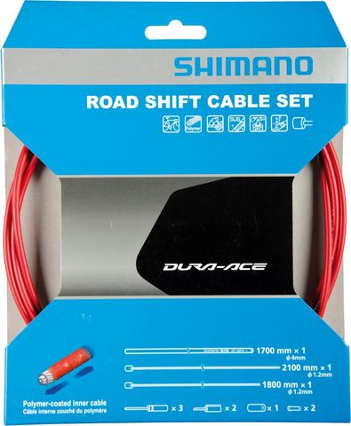 Shimano SHIMANO Schaltzug-Set Road polymerbeschichtet Schaltzug - Rot