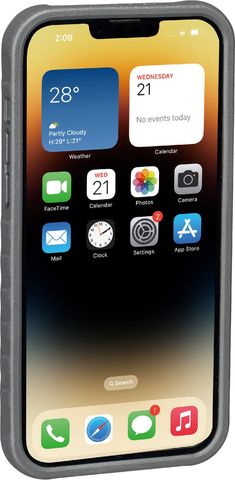Topeak Topeak RideCase für iPhone 14 Plus mit Halter - Schwarz-Grau - Größe iPhone 14 Plus