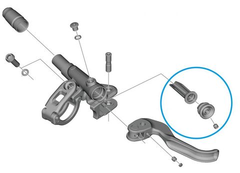 Shimano SHIMANO Membran-Einheit BL-M9100 Membran-Einheit - Ersatzteil für XTR-Bremshebel