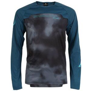 Endura ENDURA MT500 Burner MTB Fietsshirt Lange Mouwen Blauw/Zwart Heren S