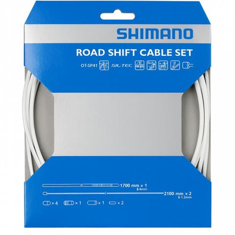 Shimano Shimano Schaltzugset weiß Y60098012 L - Präzise, leichtgängige Schaltperformance