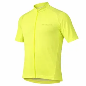 Endura ENDURA Loop Zipped MTB Fietsshirt Korte Mouwen Geel Heren S