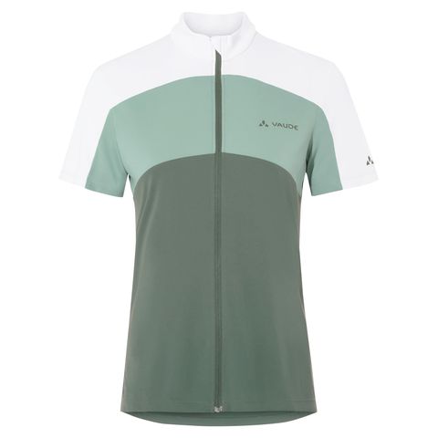 VAUDE VAUDE WOMEN‘S MATERA FZ TRICOT fietsshirt met korte mouwen dames 36 agave