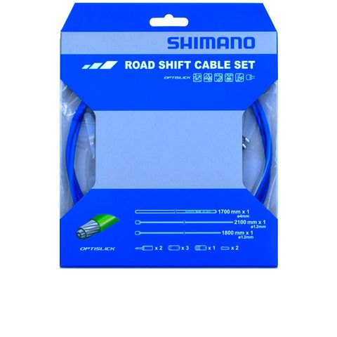 Shimano SHIMANO Schaltzug-Set Road OPTISLICK Schaltzug - für Rennrad-Schaltungen, Blau