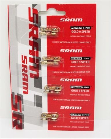 Sram Sram Power Link-9 (4Adet) 9'Lu Zincir Kilidi - GOLD / STD