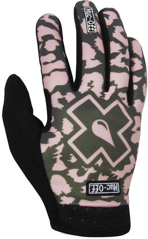 Muc Off Muc-Off MTB Gloves Langfinger Handschuhe - Green / Pink Leopard - Größe XS