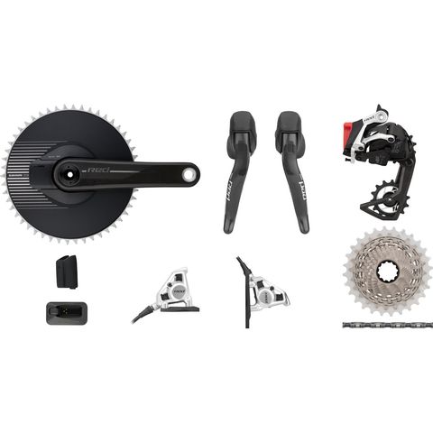 Sram SRAM Red 1 E1 Aero AXS Powermeter HRD FM Gruppe 1x12-fach 50 black 165,0 mm ohne SRAM XDR 10-28 SRAM XDR ohne
