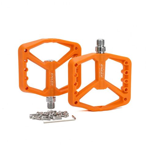 Enlee Enlee NY-02 110x100mm Mtb Naylon Fiber Platform Pedal Turuncu