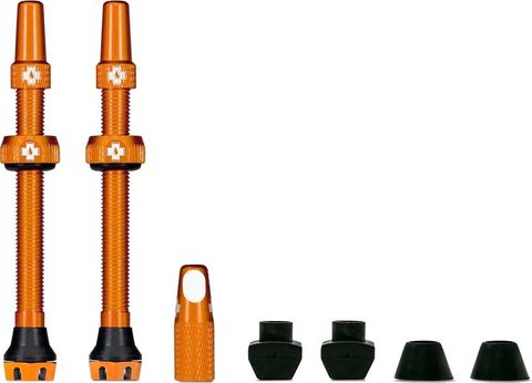 Muc Off Muc-Off Tubeless Valve Kit V2 Universal for MTB & Road - orange - Größe 44 mm