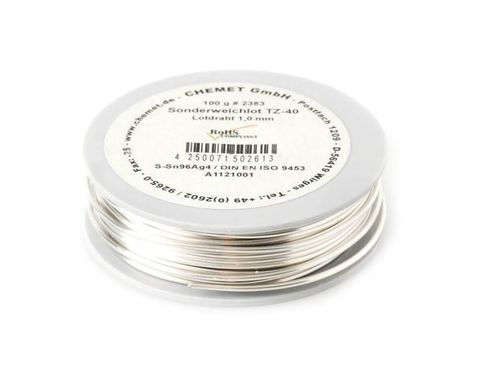 DT Swiss DTSwiss DT Swiss Speichenlötdraht Proline 1,0 mm silber - präzises Löten von Speichenkreuzungen