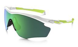 Oakley OAKLEY M2 Frame XL Sport Zonnebril Wit Jade Iridium Lens