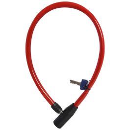 Oxc Oxc Anahtarlı Kablo Kilit (600mm/4mm) Kırmızı OXFOF226