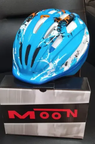 Kask Moon Çocuk Kaskı M Beden Mavi / Bisiklet