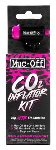 Muc Off Muc-Off MTB Inflator Kit Patronen Luchtpomp zwart/roze