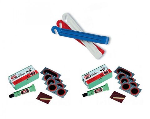 Zéfal Zefal 1x Reifenheber DP20 3er Karte blau/weiß/rot + 2x Tip-Top Reparaturset TT02