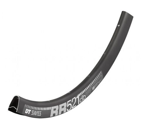 DT Swiss DTSwiss DT Swiss Felge RR 521 Disc 28"/700C 24 Loch Schwarz - robuste Gravel & CX Performance