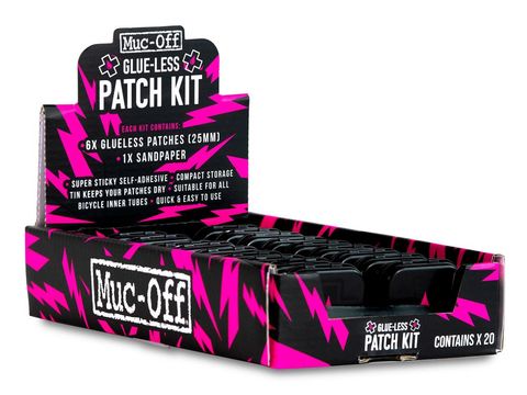 Muc Off MucOff Muc Off Glueless Patch Kit Display 20pcs, pink