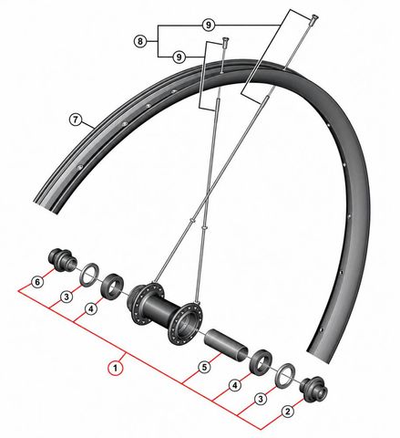 Shimano Shimano Y2MC98010 Nabenachseinheit für HB-TC500-12 12 x 100 mm