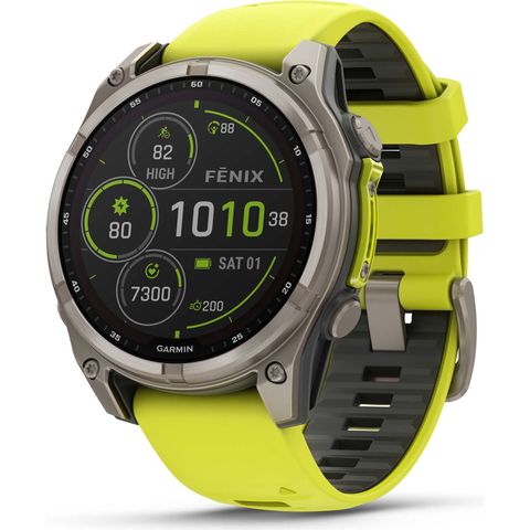 Garmin Garmin Fenix 8 Solar Sapphire Titan GPS 47 mm Multisport-Smartwatch graphit-titanium