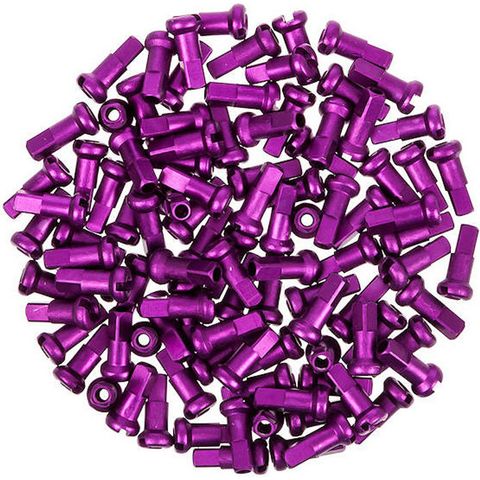 DT Swiss DT Swiss Alu-Nippel 2,0 mm - 100 Stück violett 12 mm