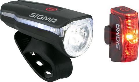 Sigma Sigma Aura 60 Frontlicht + Infinity Rücklicht LED Beleuchtungsset mit StVZO schwarz