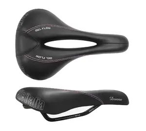 Selle Italia SELLE ITALIA Donna L2 Alu Rail Gel Flow Fietszadel Zwart Dames