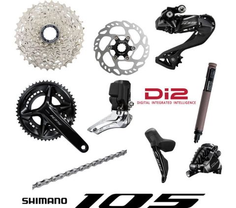 Shimano Shimano 105 Di2 Komplettgruppe, 12-fach - 50-34 Zähne 172,5 mm