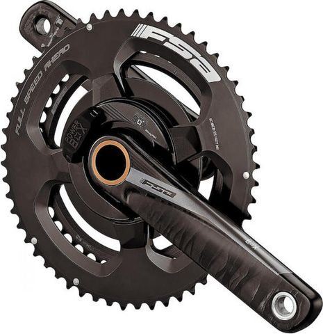 Fsa FSA Leistungsmesskurbel Powerbox Road Carbon 2x 180 mm Schwarz - präzise Wattmessung
