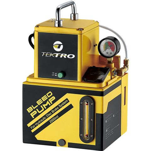 Tektro TEKTRO Entlüftungspumpe Bleed Pump 220V 2000ml - Professionelle Bremsenentlüftung für Scheibenbremsen - Bremsen Zubehör & Ersatzteile