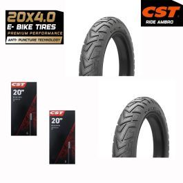 Cst Cst RIDE AMBRO 20x4.0 Telli Dış Lastik Seti 1.5mm Zırhlı Siyah Yanak (2 Dış + 2 İç lastik)