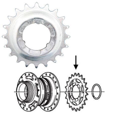 Shimano SHIMANO Ritzel NEXUS 22 Zähne - Ersatzritzel für NEXUS Nabenschaltungen 3-7-8 Gang