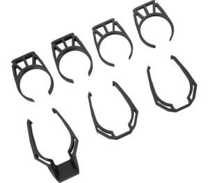 PRO PRO Vibe Evo Nylon Spacerset 5/10/15mm Zwart 1 1/8"