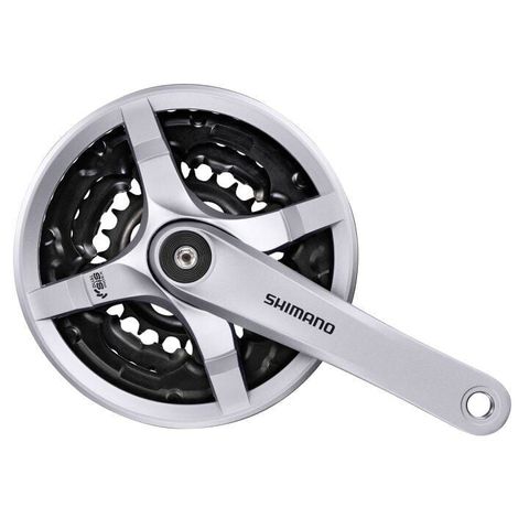 Shimano Shimano Aynakol Üçlü 6/7/8 Vites 48/38/28T 175mm FC-TY501 Gümüş