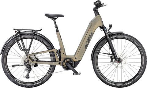 Ktm KTM Macina Aera FS Elite LFC - 800 Wh - 29 Zoll - Fully - 2026 - Olive Pearl Matt/Black/Orange - Größe 56 CM