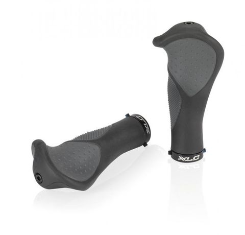 XLC XLC Fahrradgriffe GR-S22 Ergonomic 135 mm schwarz/grau - ergonomisch, stoßdämpfend, rutschfest