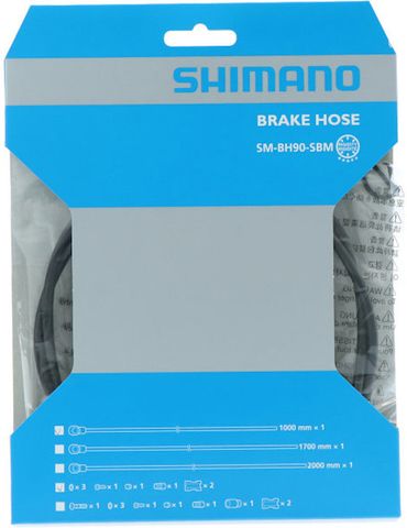 Shimano Shimano Deore XT SM-BH90-SBM remleiding rechte banjo zwart