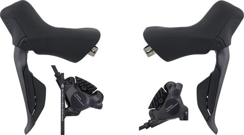 Shimano Shimano Ultegra v+h Set Scheibenbremse BR-R8170 + Di2 ST-R8170 anthrazit links/rechts (seitenspezifisch)