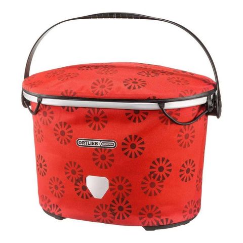 Ortlieb Ortlieb F79802 Up-Town City Gidon Çantası 17.5L Kırmızı-Çiçek Desen