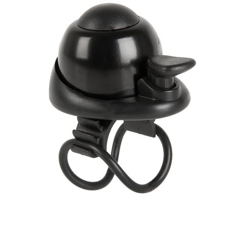 M-Wave MWave Messingschlager BELLA DOME MINI Fahrradglocke Aluminium Ø 34 mm Schwarz - 360° drehbar
