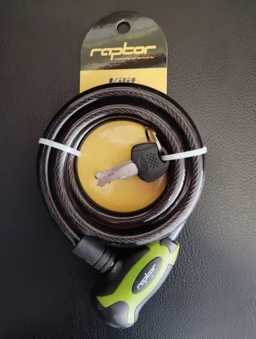 Raptor Raptor 12*120 Anahtarlı Bisiklet Kiliti Yeşil/ Bisiklet