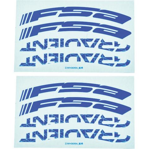 Fsa FSA Decals für Gradient Wider LRS 29" Blau - stylische Felgenaufkleber für dein Laufrad