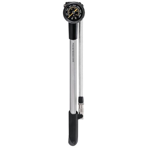 Topeak Topeak Pocket Shock DXG XL Gabel-/ Dämpferpumpe Stahlflex - Silver - Größe bis 360 PSI